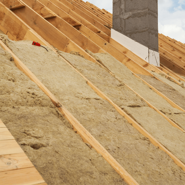 isolation par la toiture - laine de roche